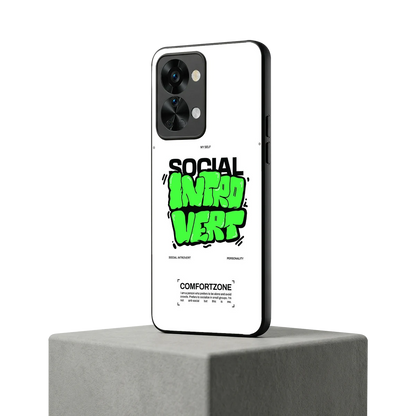 Social Introvert oneplus nord 2t mobile cover | shockproof glass phone case