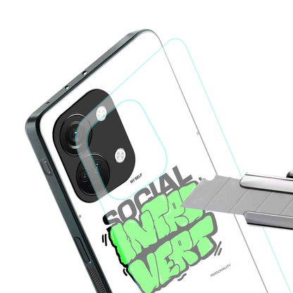 Social Introvert stylish phone case for oneplus nord 3 | glossy glass and slim fit