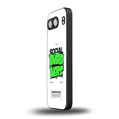 Social Introvert oneplus nord 4 mobile cover | shockproof glass phone case