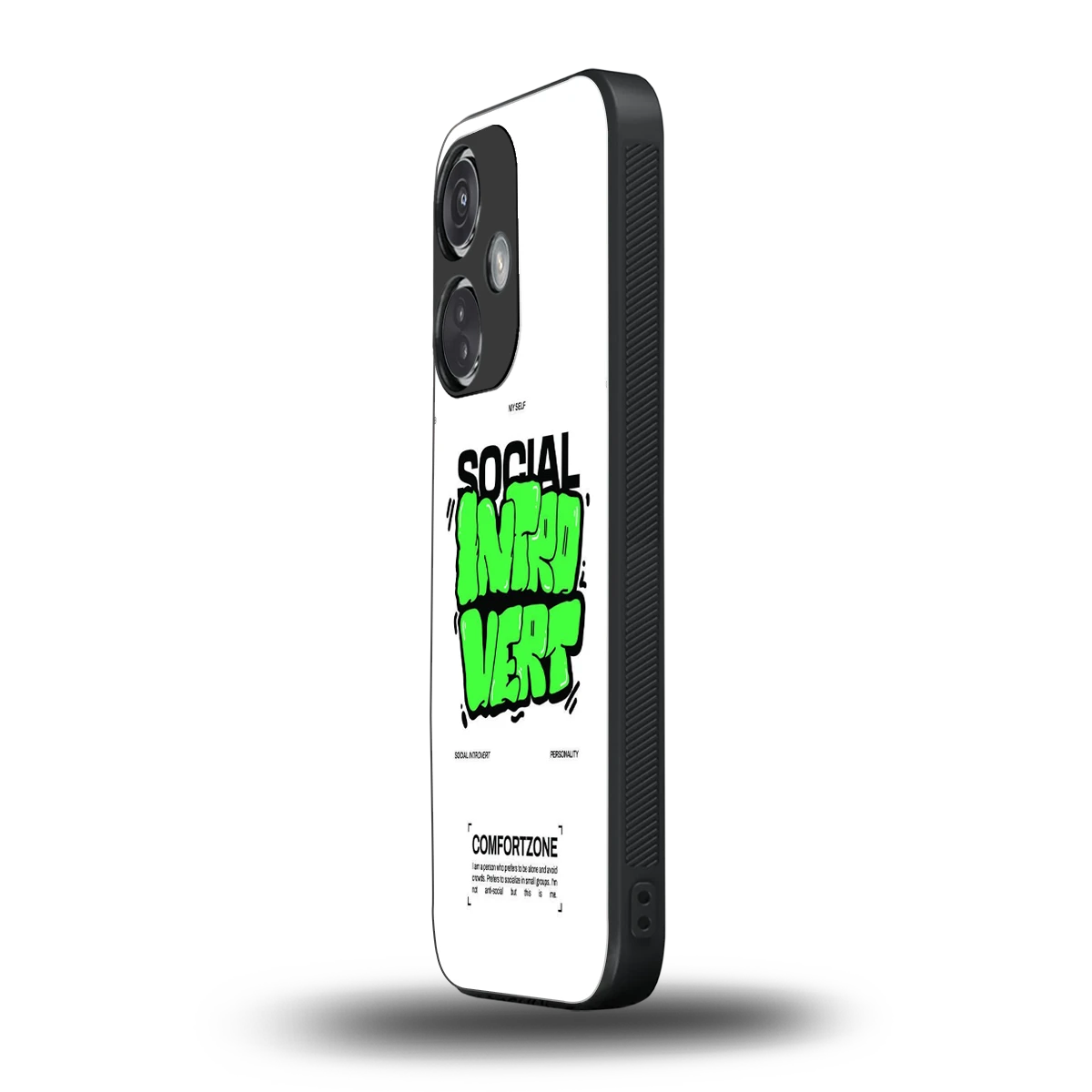 Social Introvert oneplus nord ce 3 mobile cover | shockproof glass phone case