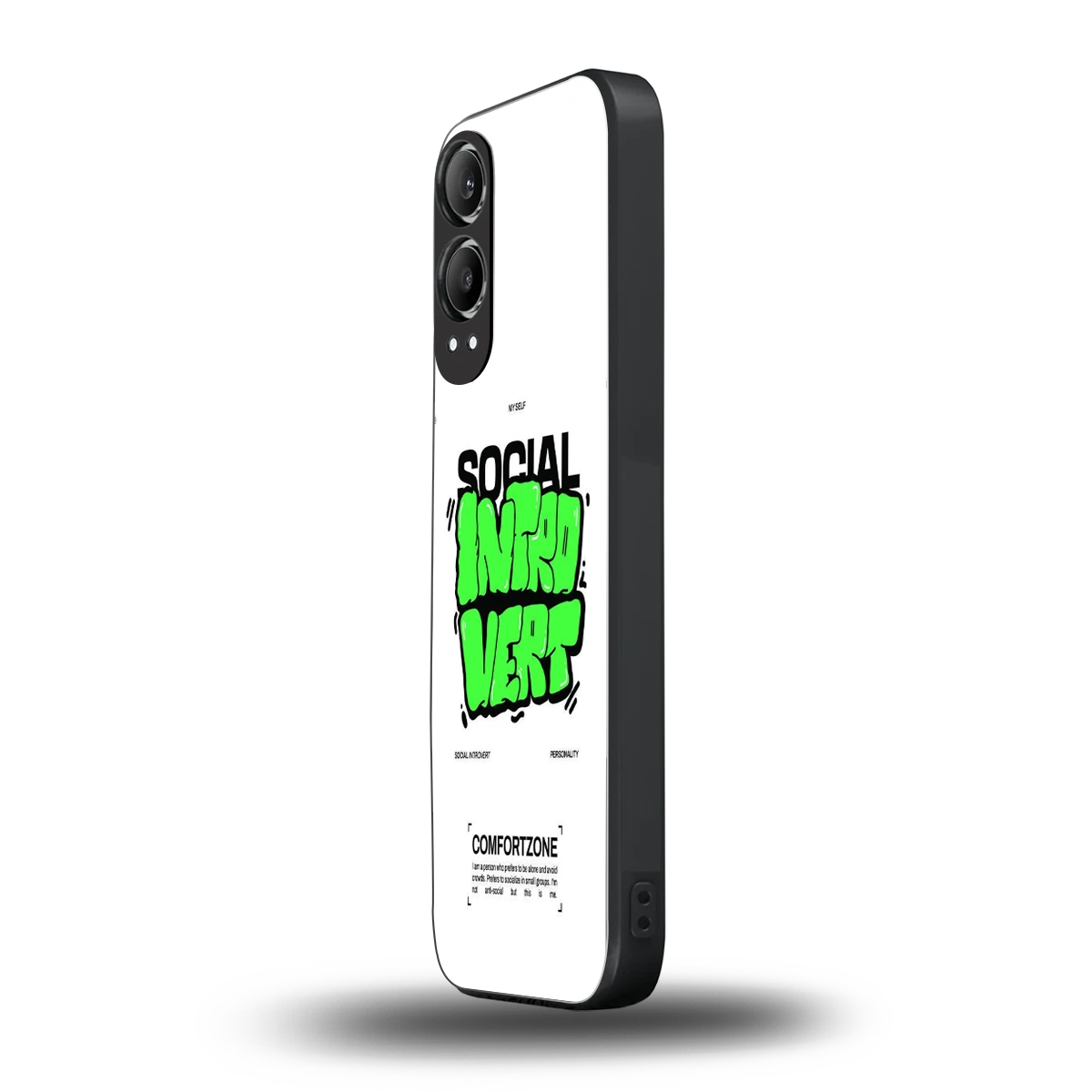 Social Introvert oneplus nord ce 4 lite mobile cover | shockproof glass phone case