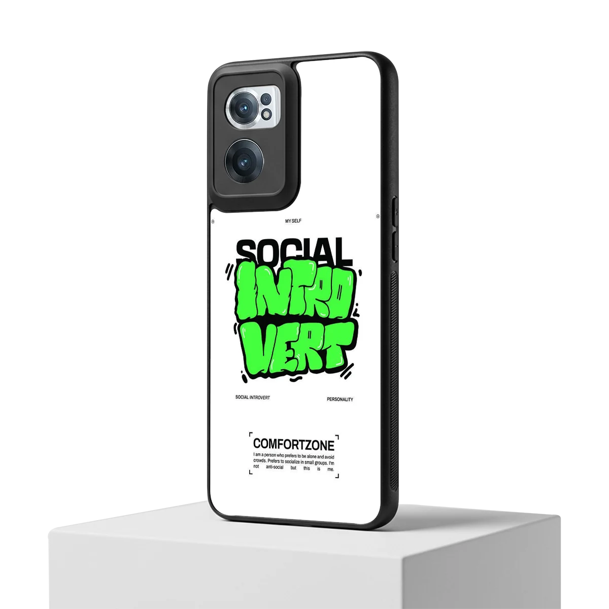 Social Introvert Phone Case for Oneplus Nord Ce 2 | Glass Case – Boujee