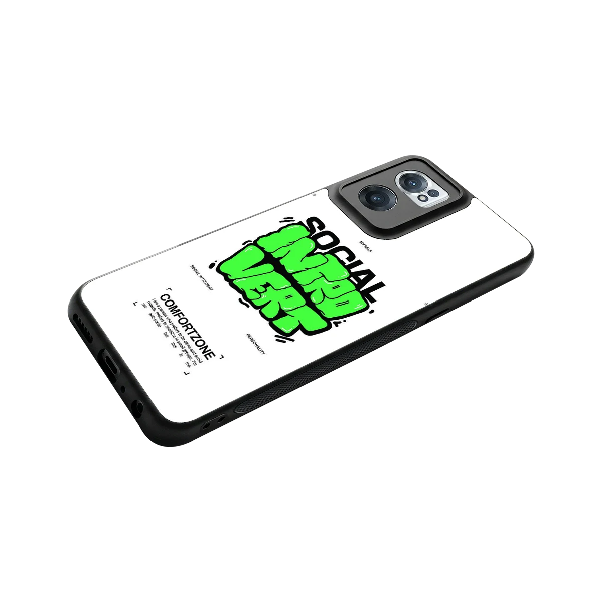 Social Introvert Phone Case for Oneplus Nord Ce 2 | Glass Case – Boujee