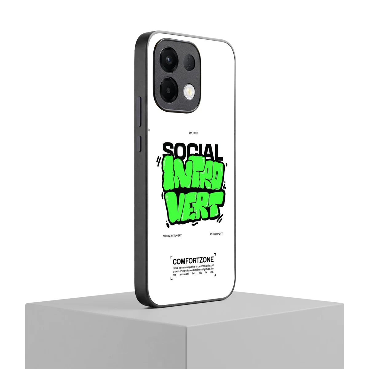Social Introvert Phone Case for Oppo K13 5G | Glass Case – Boujee