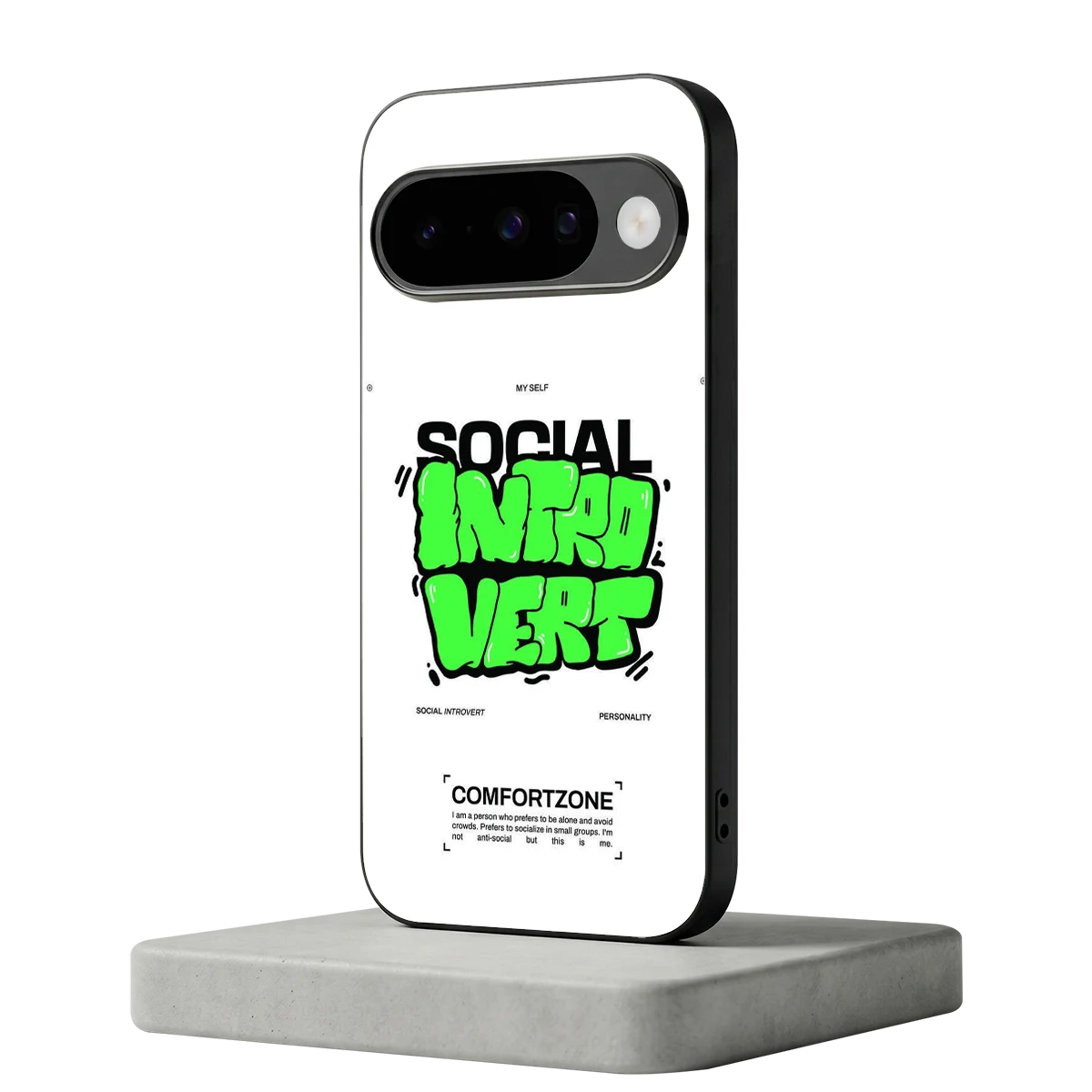 Social Introvert google pixel 10 mobile cover | shockproof glass phone case