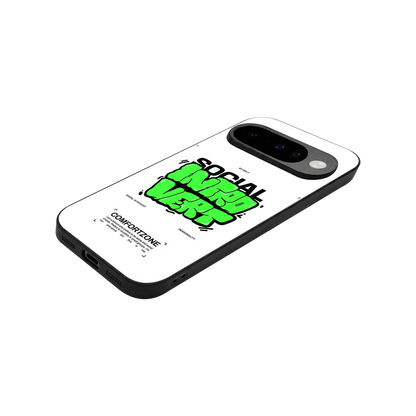 Social Introvert stylish phone case for google pixel 10 | glossy glass and slim fit