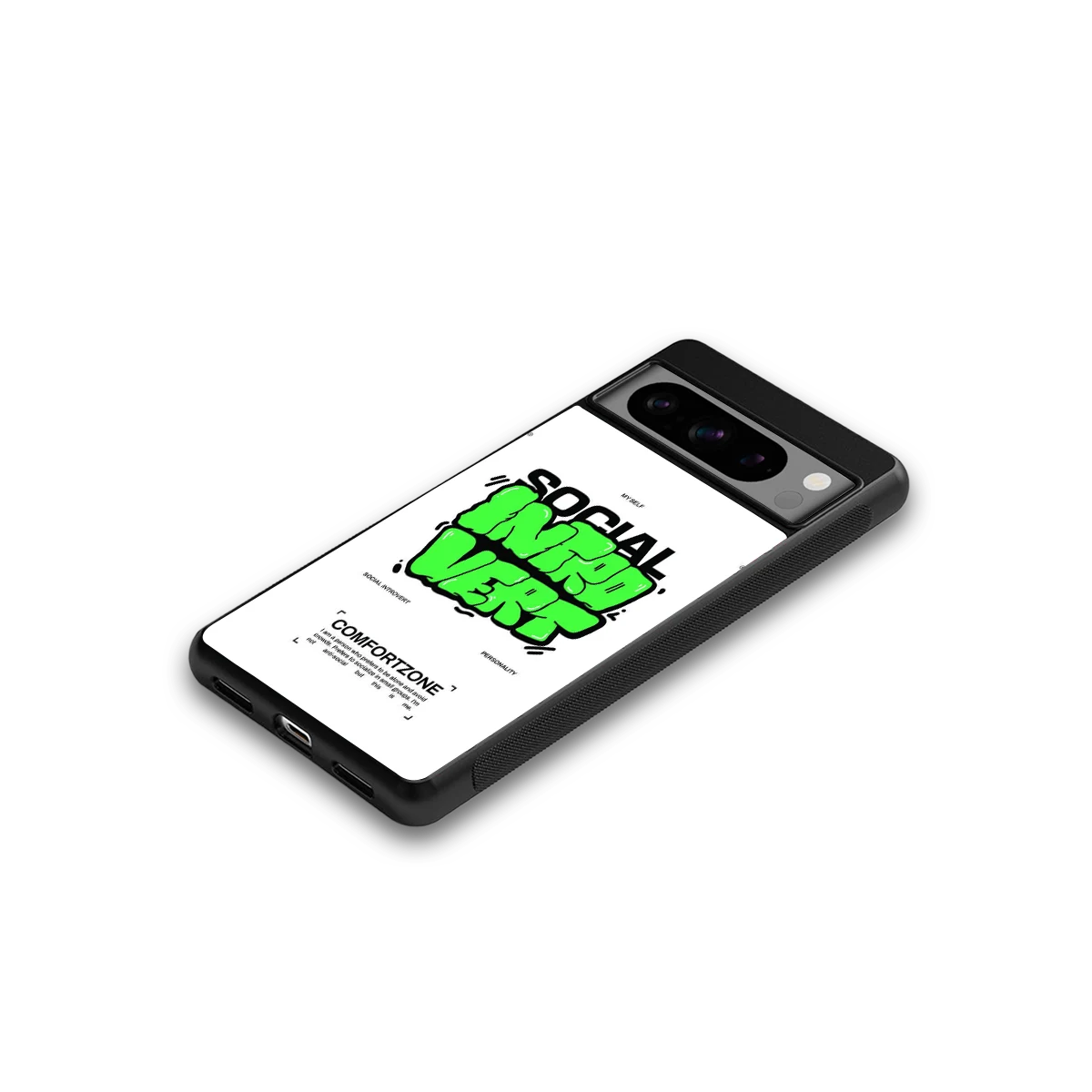 Social Introvert google pixel 8 pro mobile cover | shockproof glass phone case