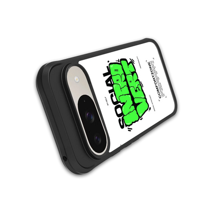 Social Introvert stylish phone case for google pixel 9 | glossy glass and slim fit