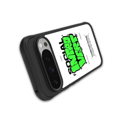 Social Introvert stylish phone case for google pixel 9 pro | glossy glass and slim fit