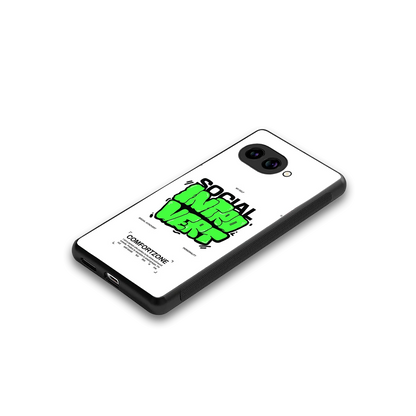 Social Introvert stylish phone case for google pixel 10a | glossy glass and slim fit