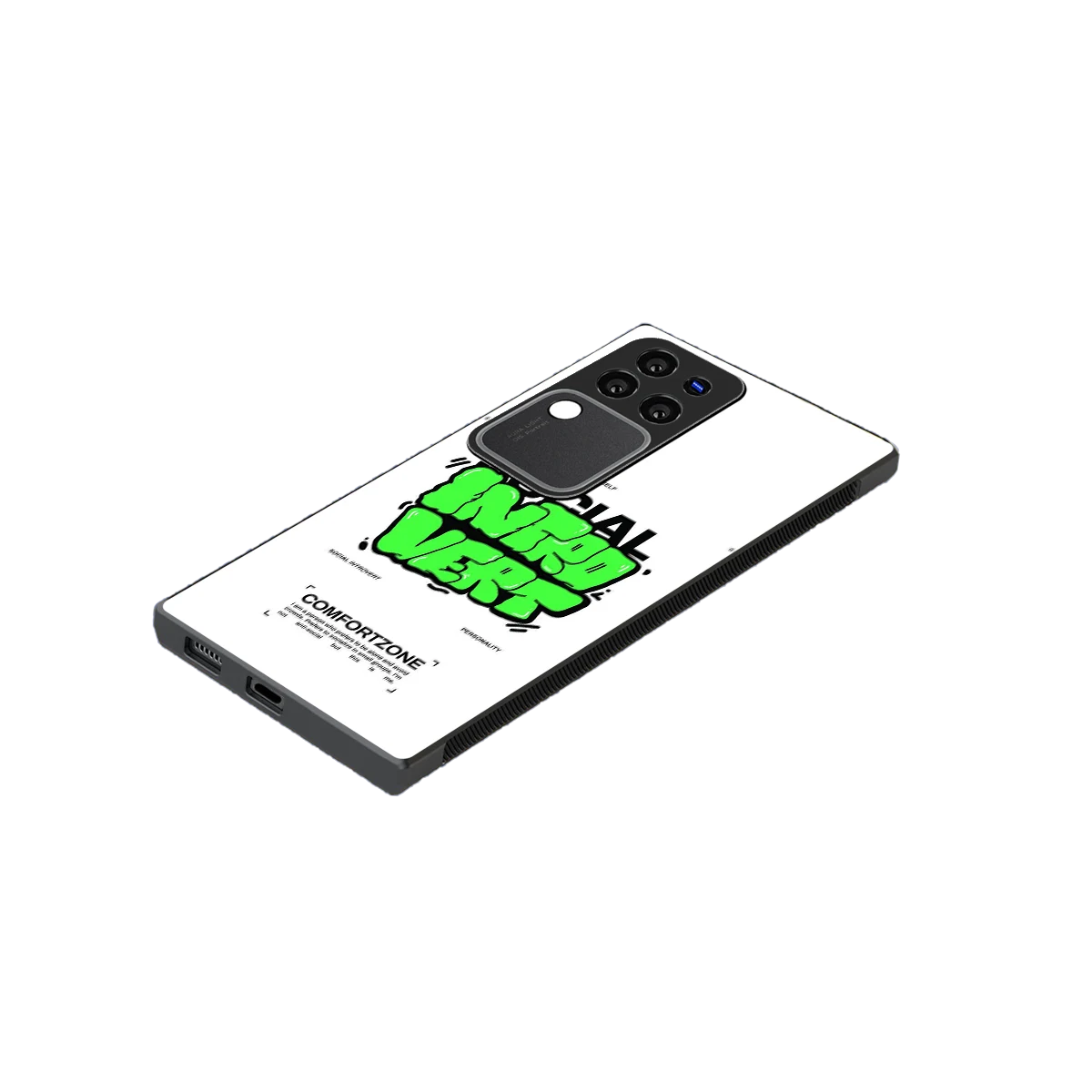 Social Introvert stylish phone case forvivo v30 pro | glossy glass and slim fit