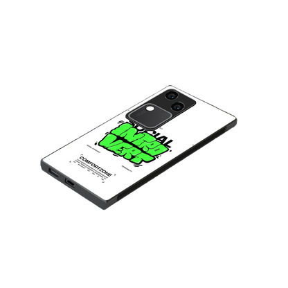 Social Introvert stylish phone case for vivo v30 | glossy glass and slim fit