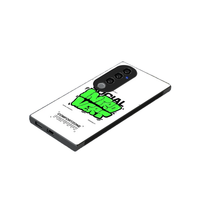 Social Introvert stylish phone case for vivo v40 pro | glossy glass and slim fit