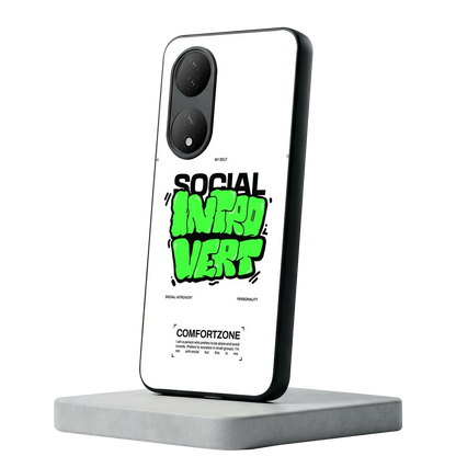 Social Introvert Vivo-y100 mobile cover | shockproof glass phone case