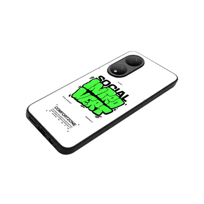Social Introvert stylish phone case for Vivo-y100 | glossy glass and slim fit