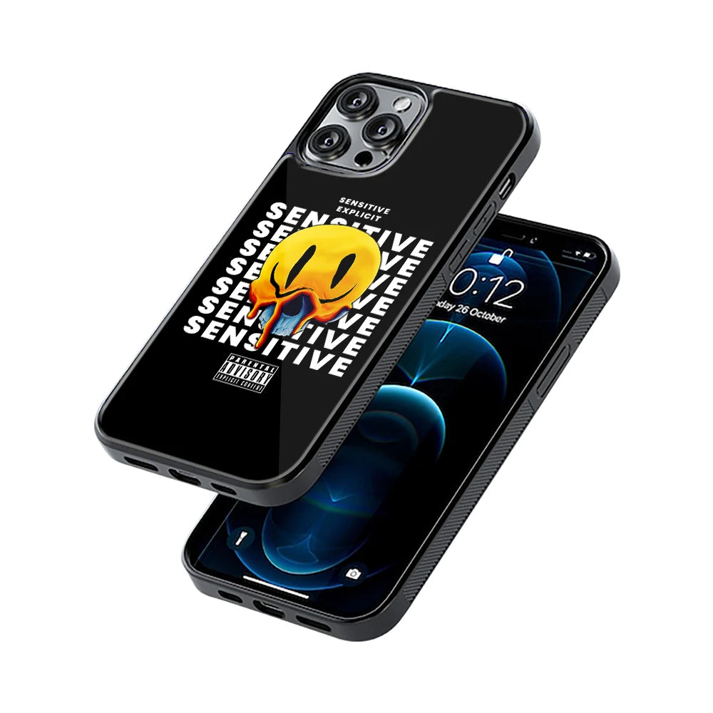Protective Glass Back Phone Case Compatible with iPhone, Samsung, OnePlus, Pixel & More