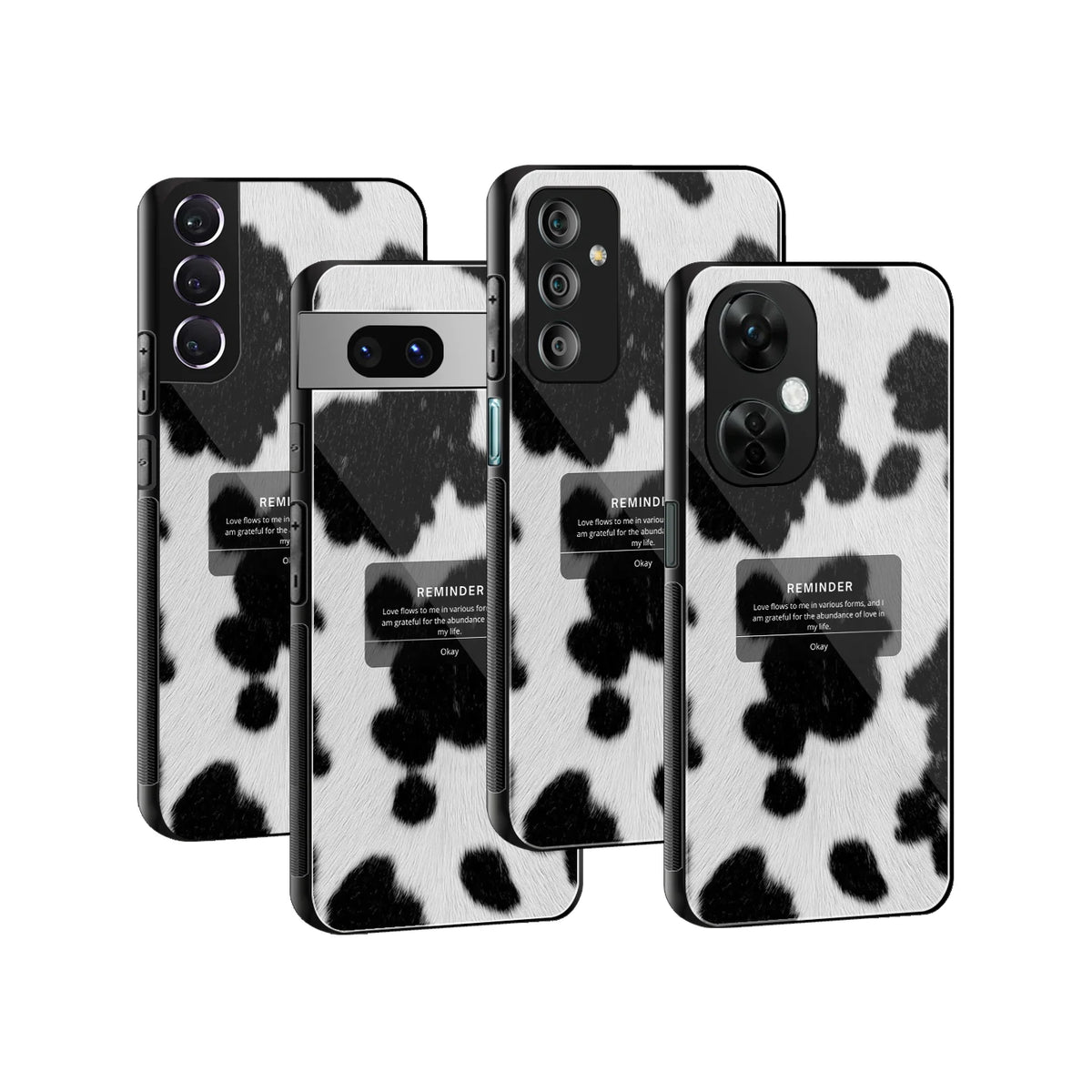 Stylish Glass Back Case for All Smartphones iPhone, Samsung, OnePlus, Pixel, Redmi, Oppo, Vivo, Motorola