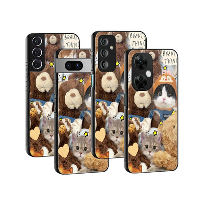 Stylish Glass Back Case for All Smartphones iPhone, Samsung, OnePlus, Pixel, Redmi, Oppo, Vivo, Motorola