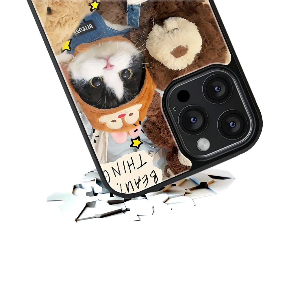Durable Glass Back Mobile Case for iPhone, Samsung, OnePlus, Google Pixel, Redmi, Vivo, Oppo