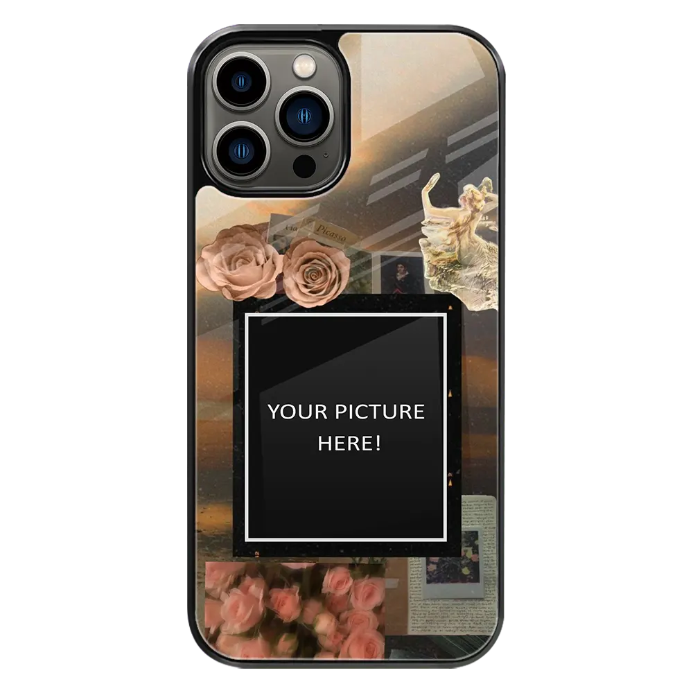 Polaroid Personalised Glass Phone Case