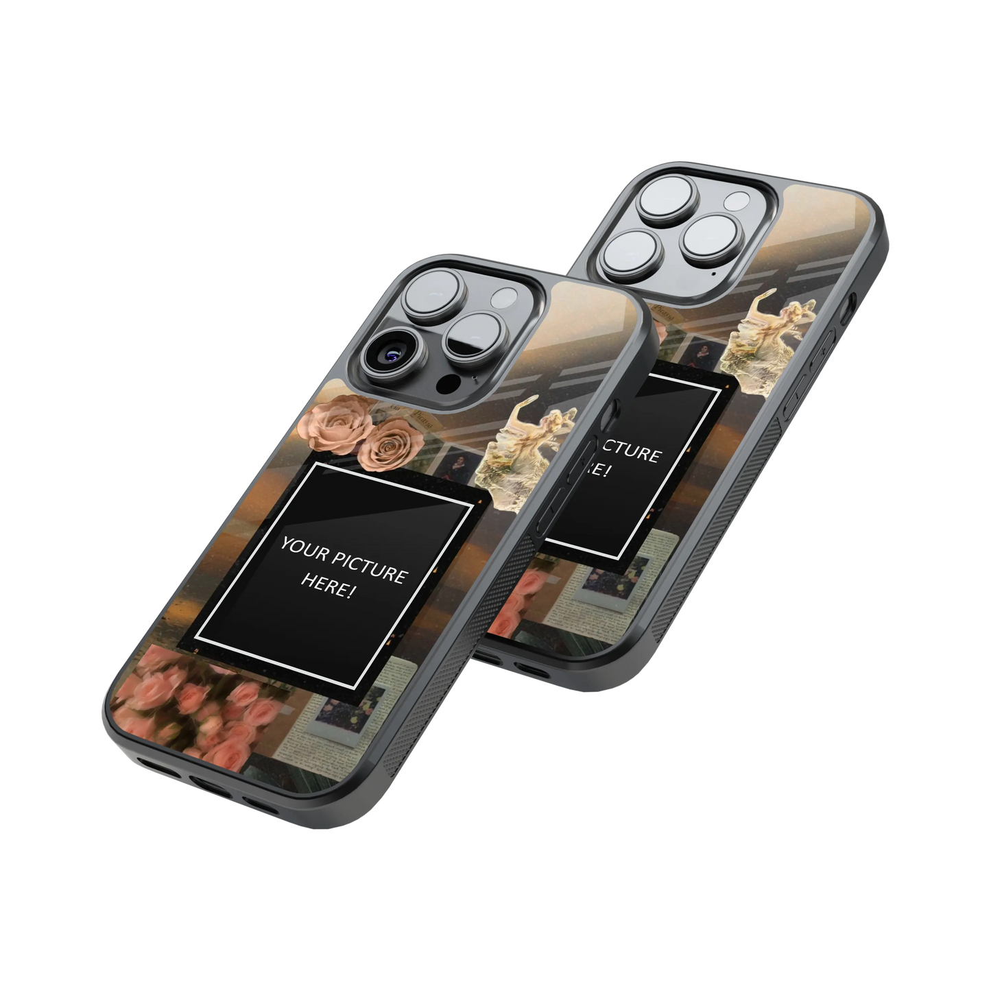 Polaroid Personalised Glass Phone Case