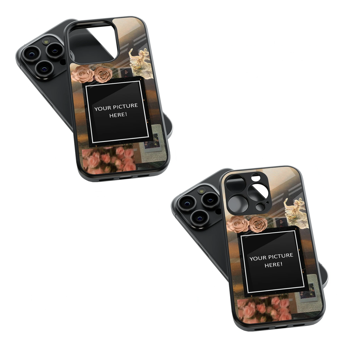 Polaroid Personalised Glass Phone Case