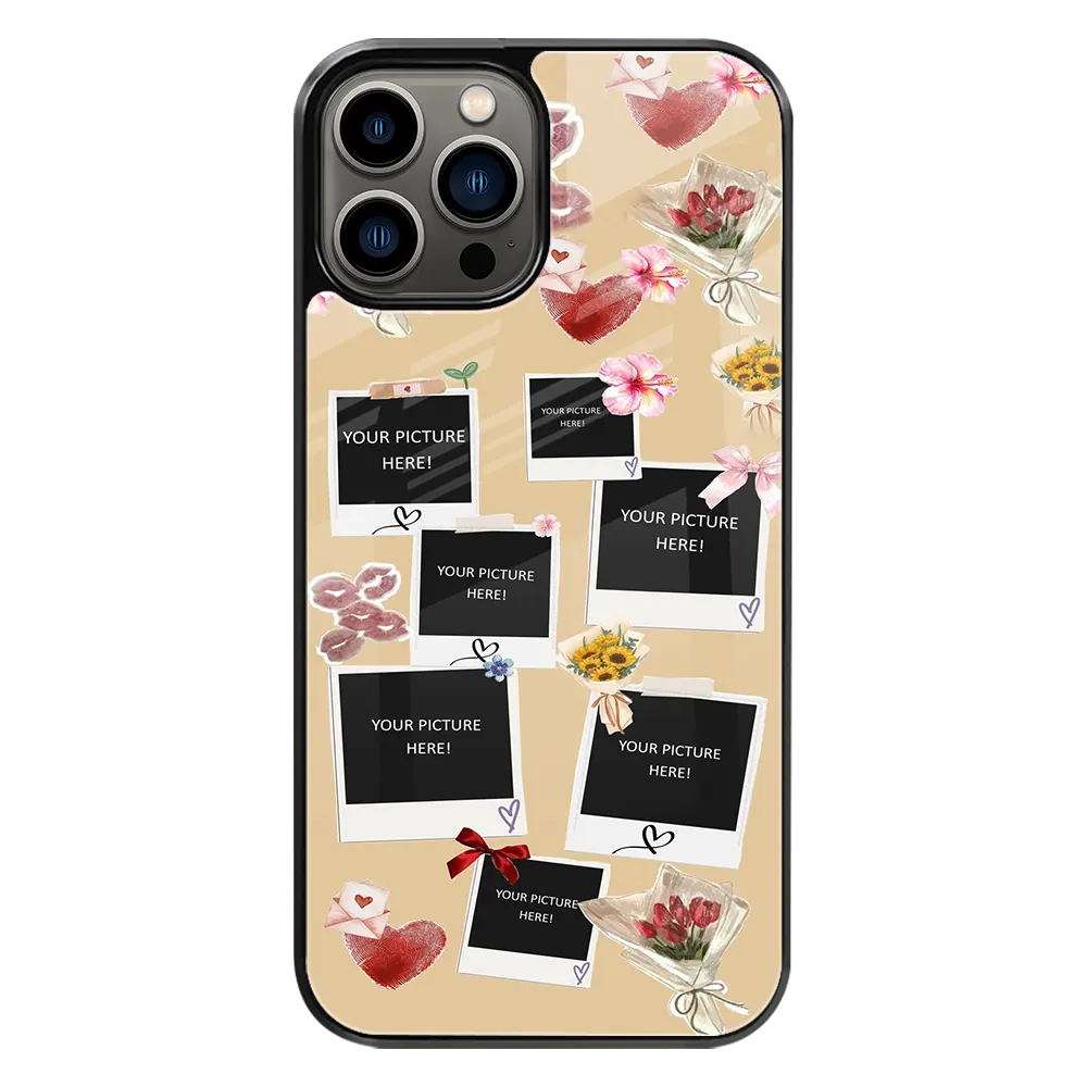 Polaroid Personalised Glass Phone Case