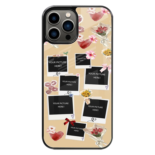 Polaroid Personalised Glass Phone Case