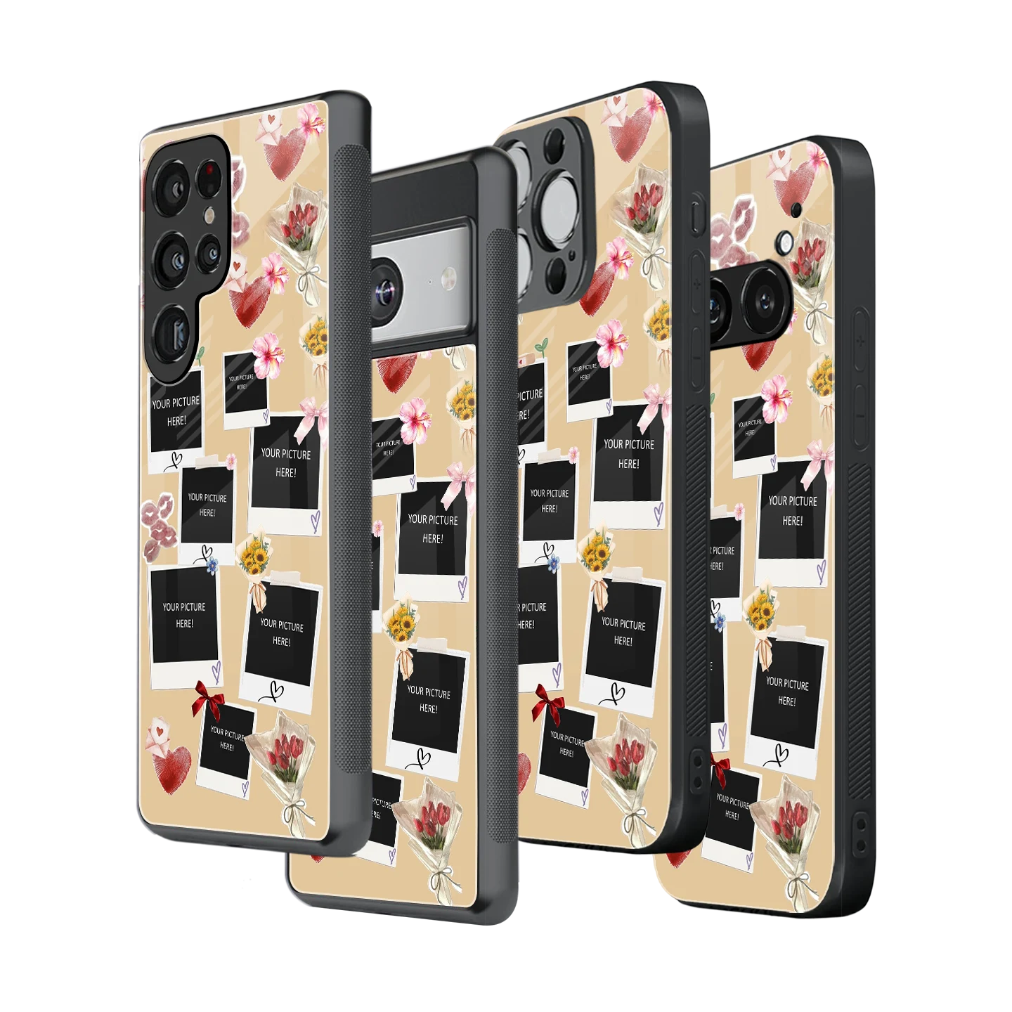 Polaroid Personalised Glass Phone Case