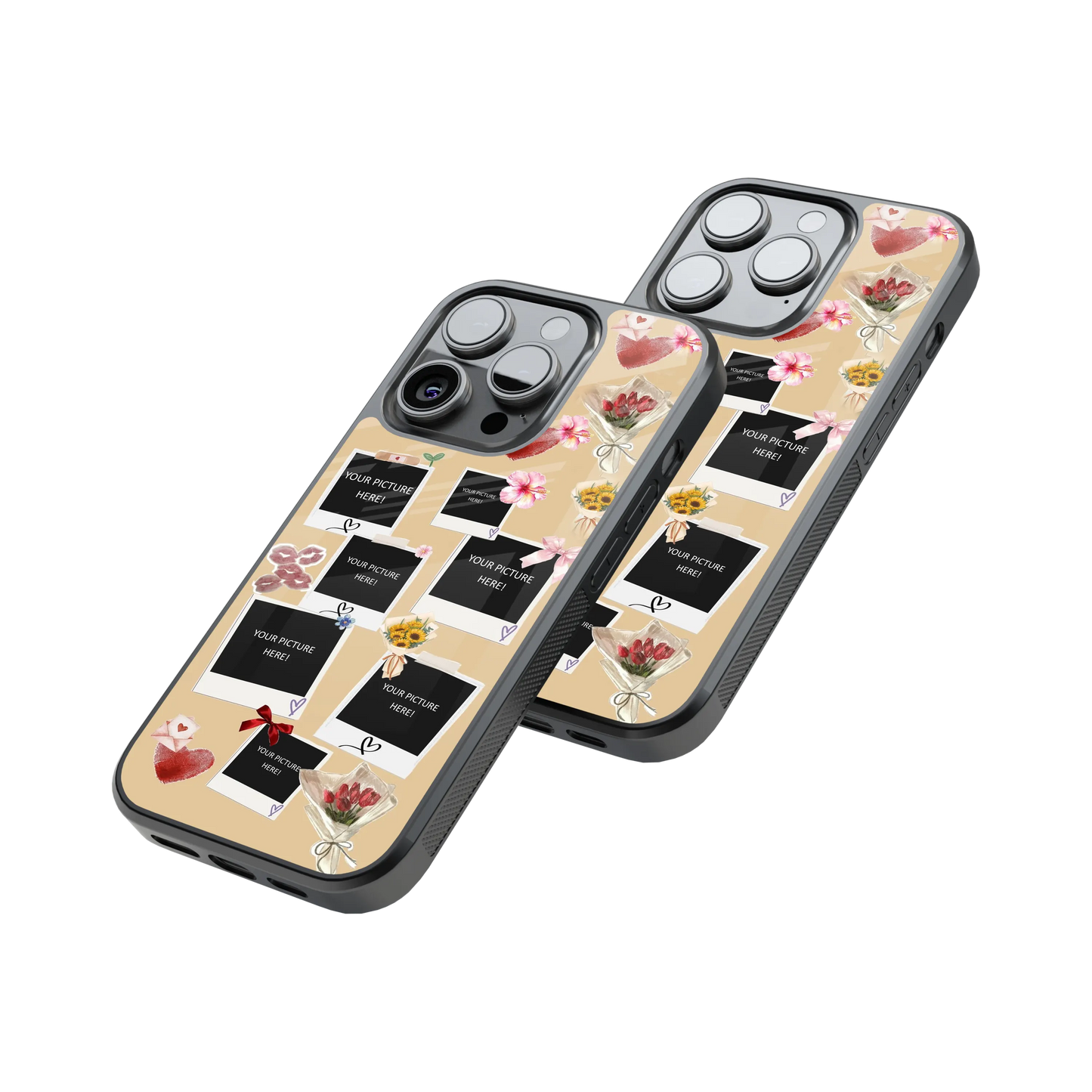 Polaroid Personalised Glass Phone Case