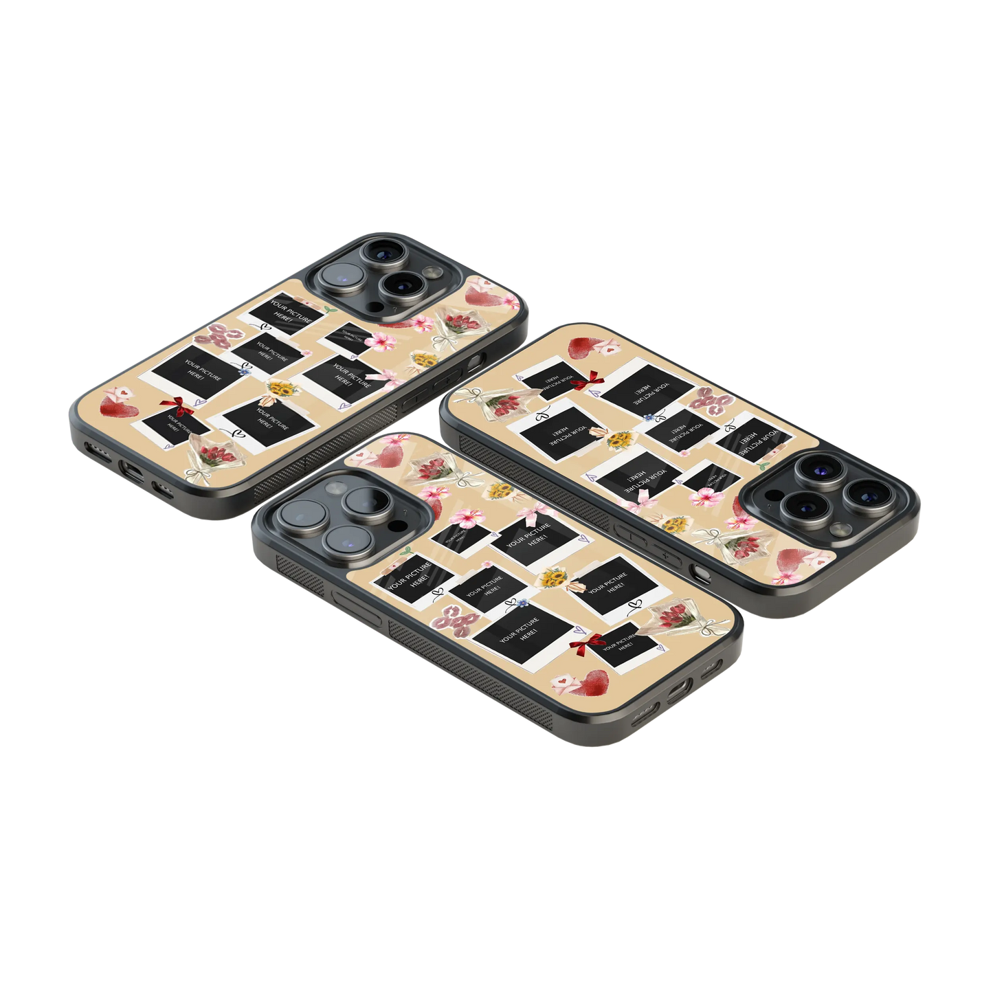 Polaroid Personalised Glass Phone Case