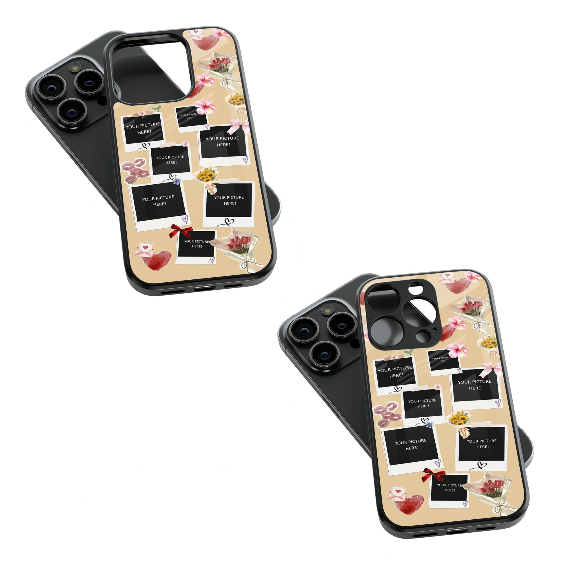 Polaroid Personalised Glass Phone Case