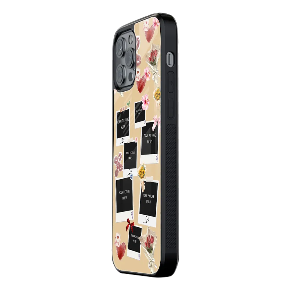 Polaroid Personalised Glass Phone Case