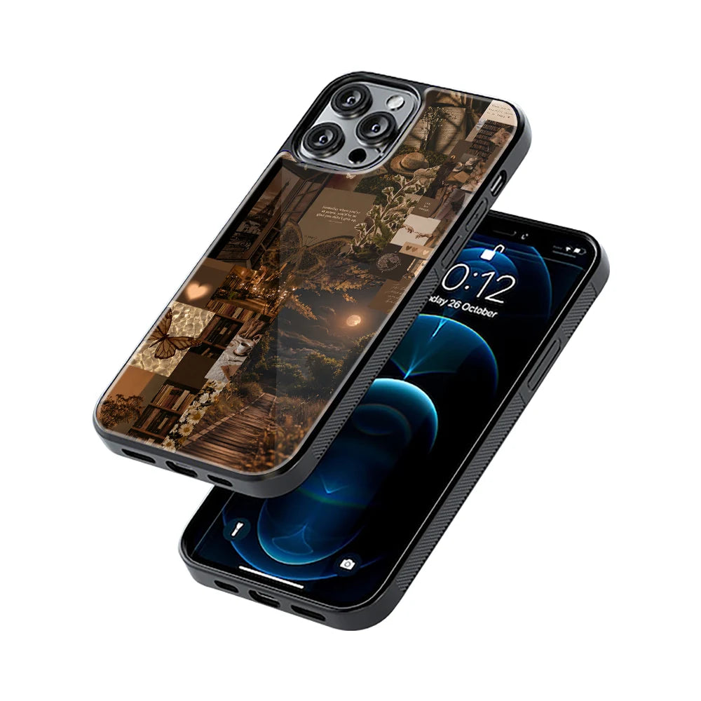 Protective Glass Back Phone Case Compatible with iPhone, Samsung, OnePlus, Pixel & More