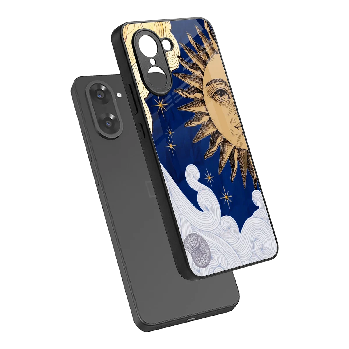 Solar Bliss sleek oneplus nord ce5 5g cover with tempered glass back and TPU edges