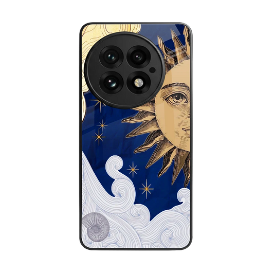 Solar Bliss back phone cover | glass case for oneplus 13