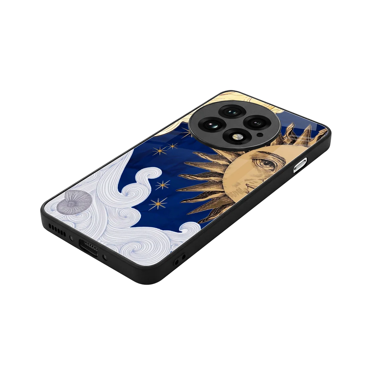 Solar Bliss stylish phone case for oneplus 13 | glossy glass and slim fit