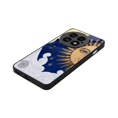 Solar Bliss stylish phone case for oneplus 13 | glossy glass and slim fit