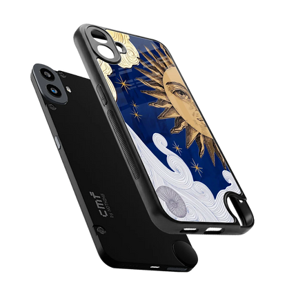 Solar Bliss sleek cmf nothing phone 1 cover with tempered glass back and TPU edges