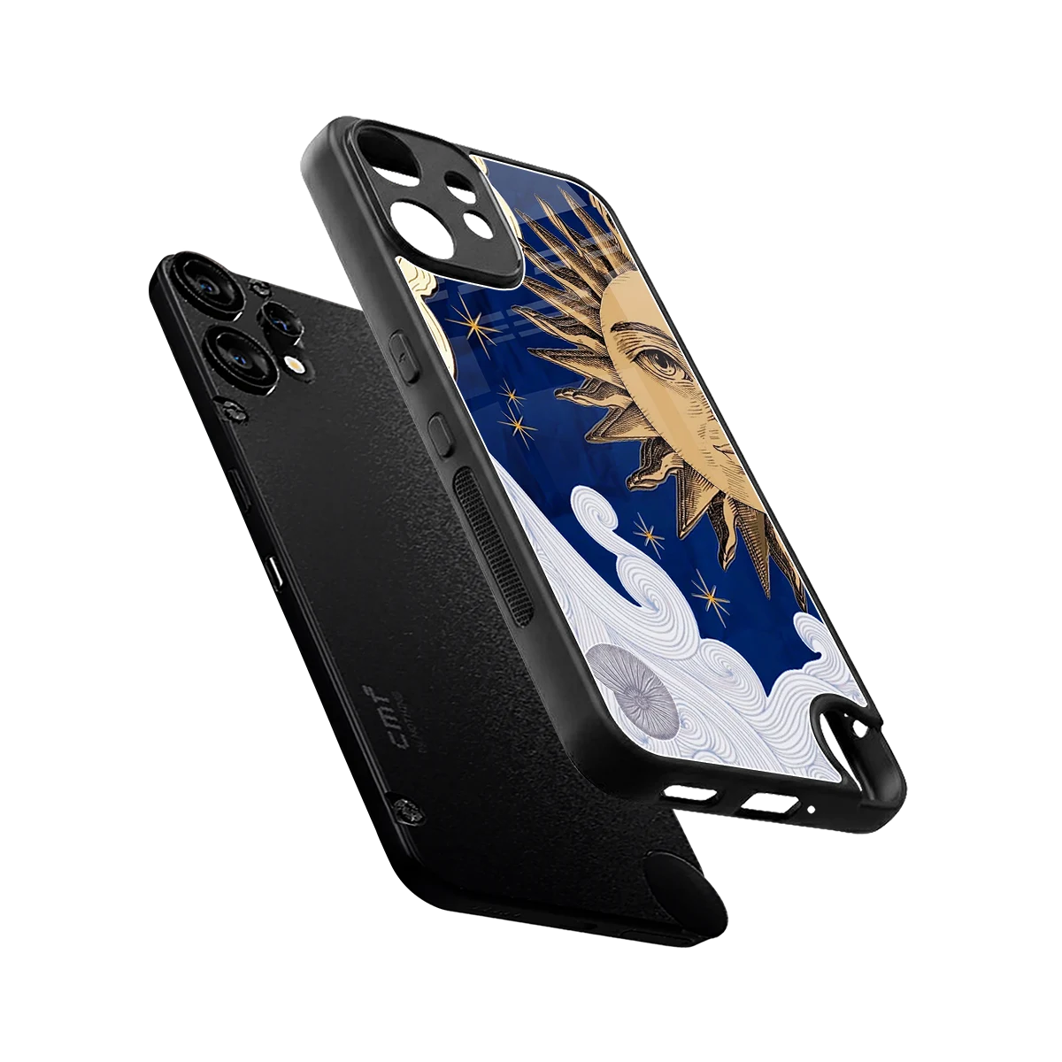 Solar Bliss sleek cmf nothing phone 2 pro cover with tempered glass back and TPU edges