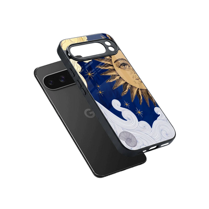 Solar Bliss sleek google pixel 10 pro xl cover with tempered glass back and TPU edges