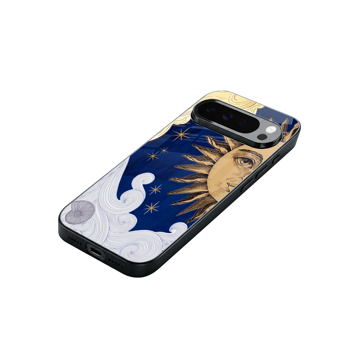 Solar Bliss stylish phone case for google pixel 10 pro xl | glossy glass and slim fit