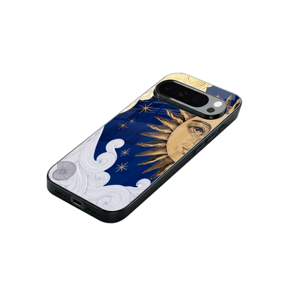 Solar Bliss stylish phone case for google pixel 10 pro xl | glossy glass and slim fit