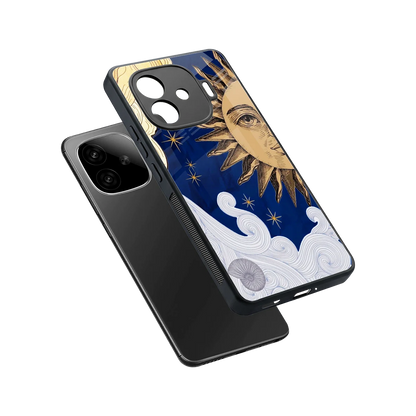 Solar Bliss sleek iqoo neo 10r 5g cover with tempered glass back and TPU edges