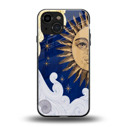 Solar Bliss back phone cover | glass case for iphone 13 mini