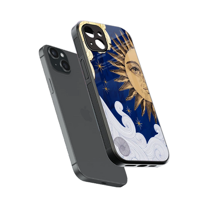 Solar Bliss sleek iphone 14 plus cover with tempered glass back and TPU edges