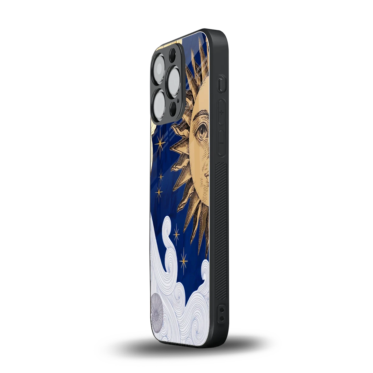 Solar Bliss iphone 15 pro mobile cover | shockproof glass phone case