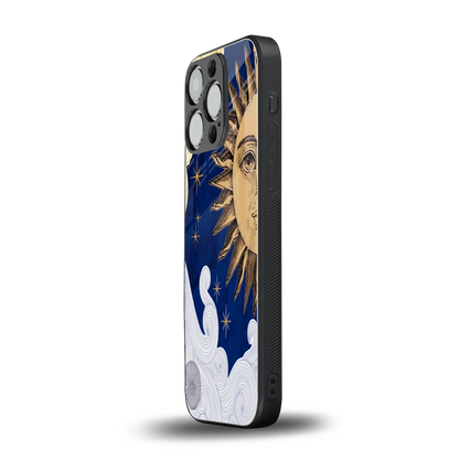 Solar Bliss iphone 15 pro mobile cover | shockproof glass phone case