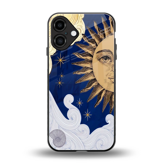 Solar Bliss back phone cover | glass case for iphone 16 plus