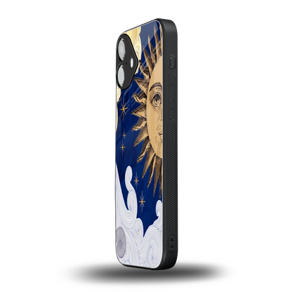 Solar Bliss iphone 16 plus mobile cover | shockproof glass phone case